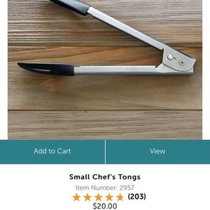 Pampered Chef Small Chef’s Tongs